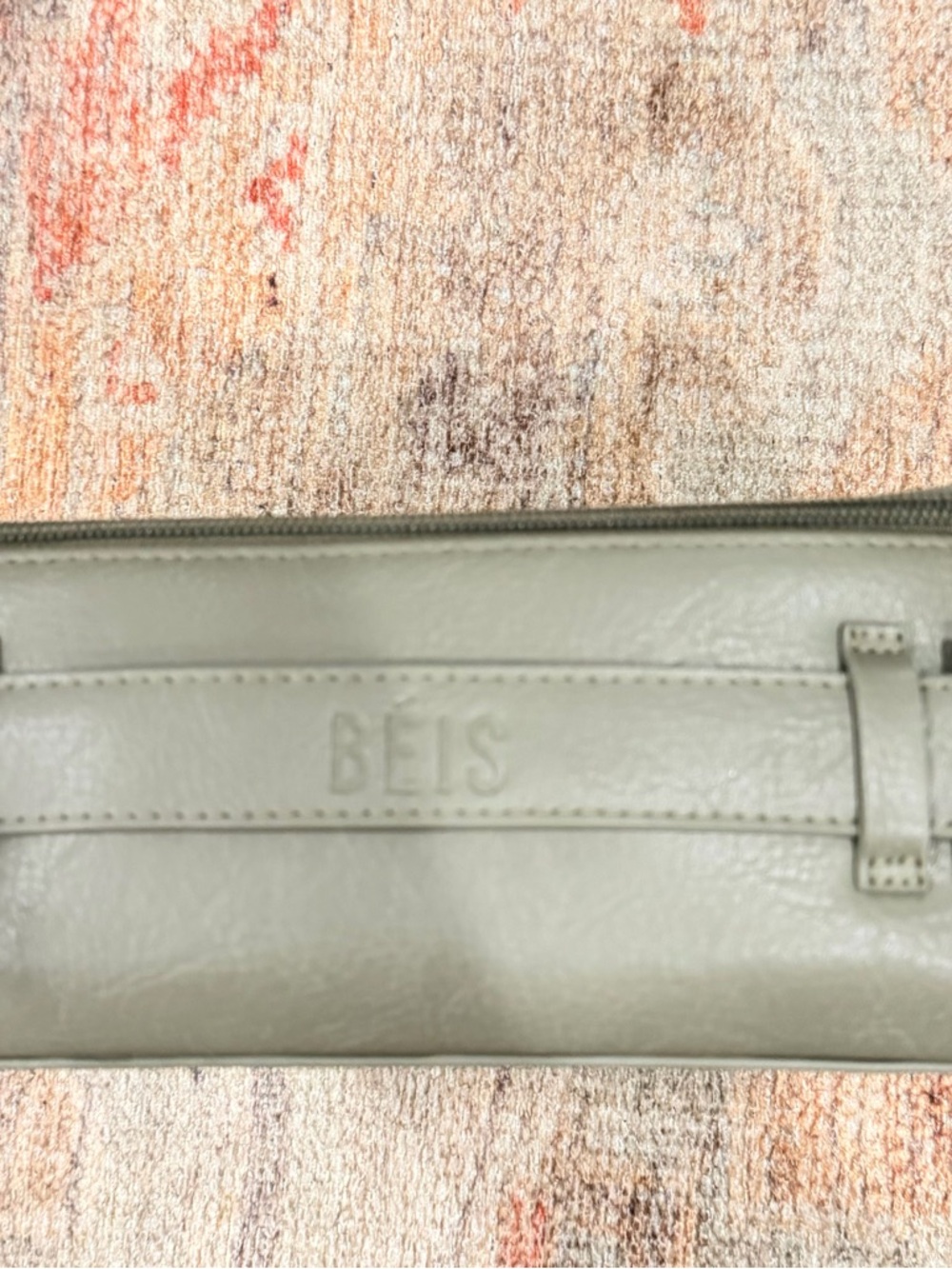 BEIS Sage Green Travel Pouch